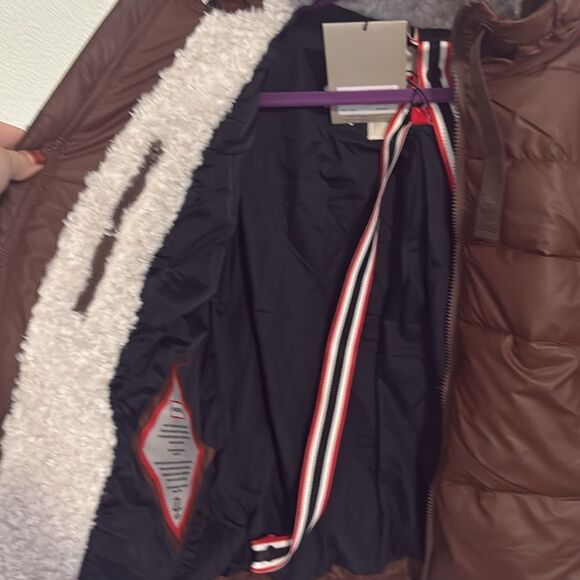 NWT-HUNTER- admiral coffee puffer jacket- coffee/ brown color-Women's size Small - Picture 11 of 16